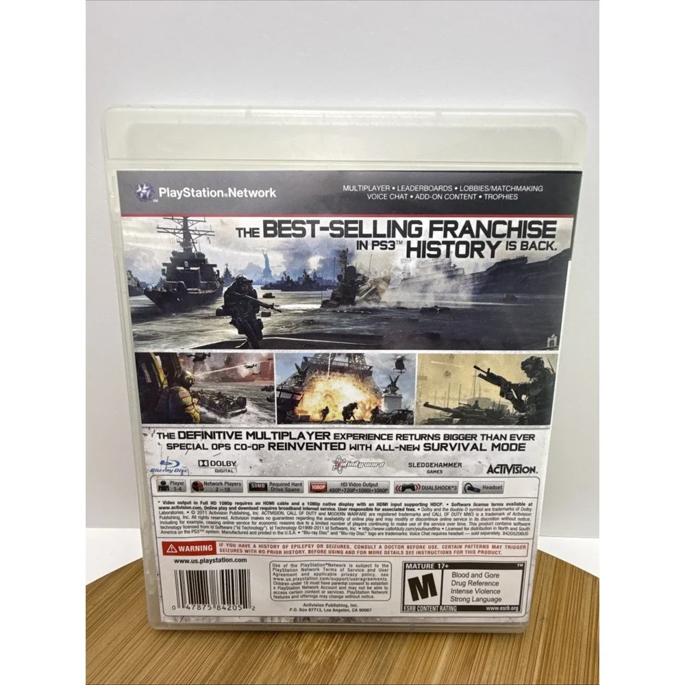 Call Of Duty Modern Warfare 3 (PS3 PlayStation 3) Tested‎ CIB Complete w Manual